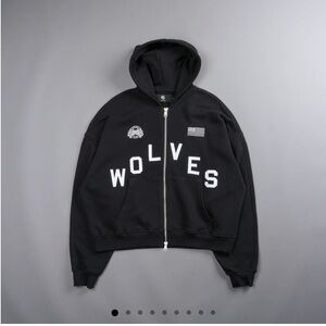 PYRAMID DARCO DOUBLE ZIP HOODIE IN BLACK